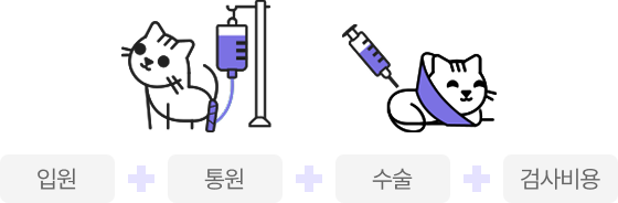 입원+통원+수술+검사비용